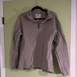 St. John's Bay Beige Quarter-Zip Sweater